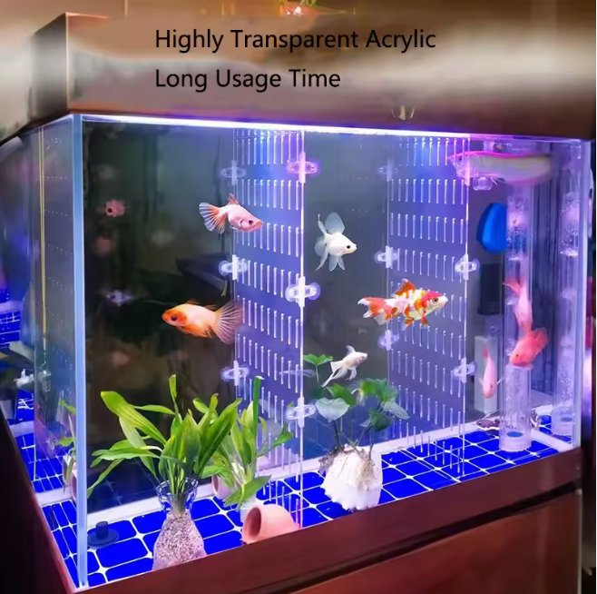 FISH TANK DIVIDERS WITH SUCTION CUP