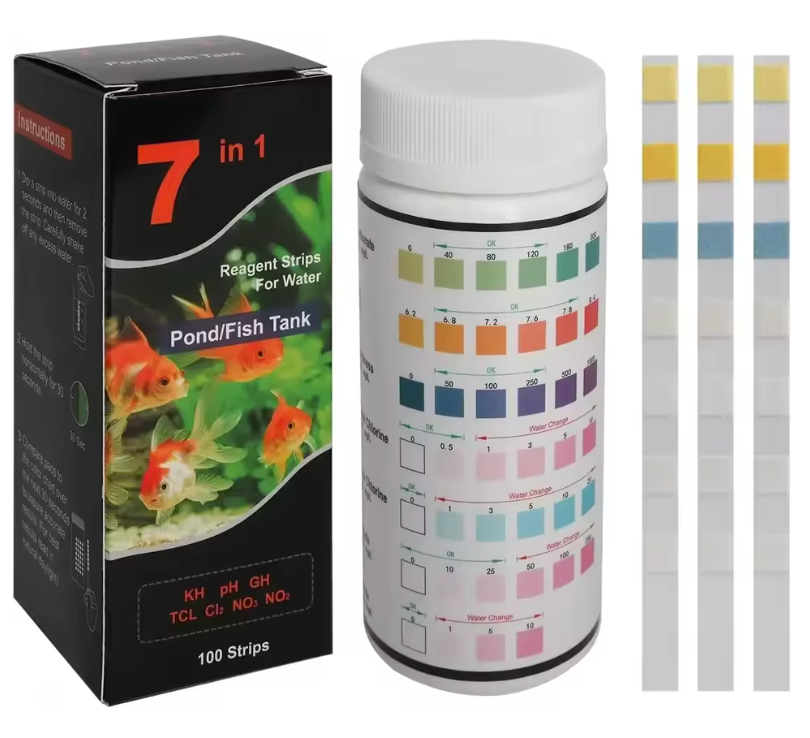7 IN 1 AQUARIUM TEST STRIPS FRESHWATER