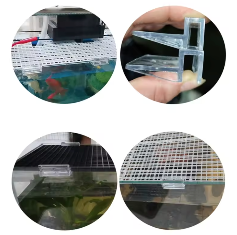 AQUARIUM LID CLAMP ACRYLIC PLASTIC 4/6/8PCS