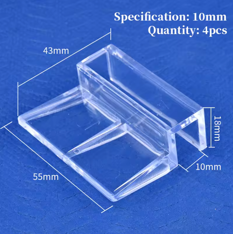 AQUARIUM LID CLAMP ACRYLIC PLASTIC 4/6/8PCS