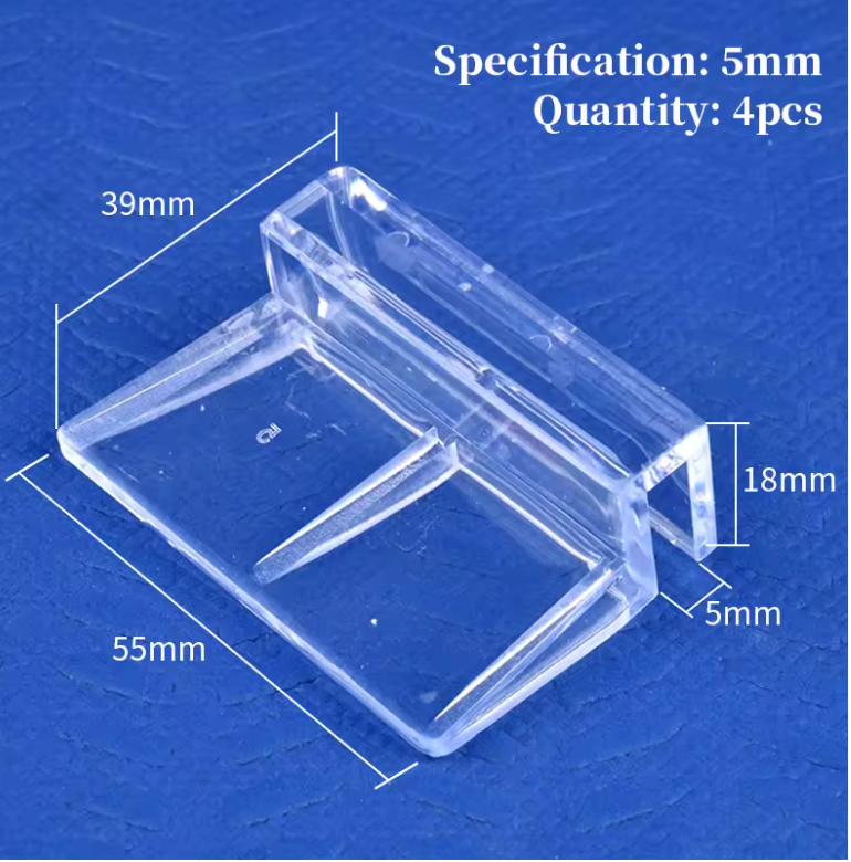 AQUARIUM LID CLAMP ACRYLIC PLASTIC 4/6/8PCS
