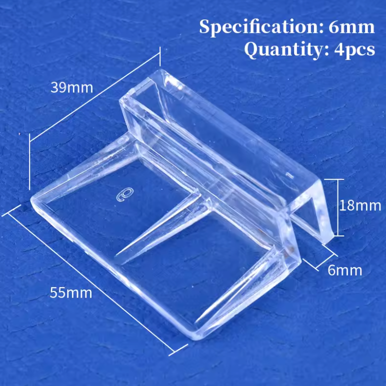 AQUARIUM LID CLAMP ACRYLIC PLASTIC 4/6/8PCS