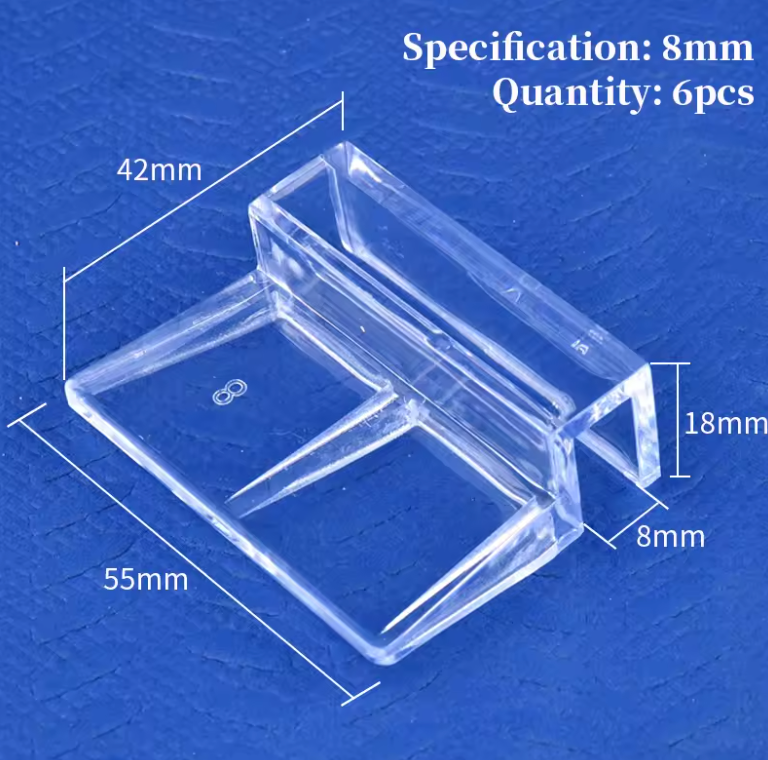 AQUARIUM LID CLAMP ACRYLIC PLASTIC 4/6/8PCS