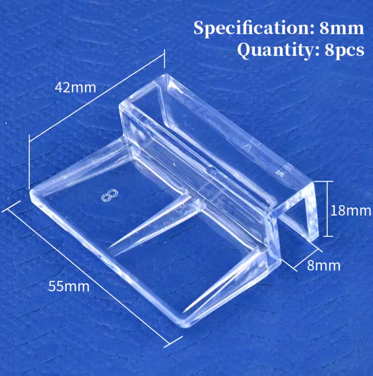 AQUARIUM LID CLAMP ACRYLIC PLASTIC 4/6/8PCS