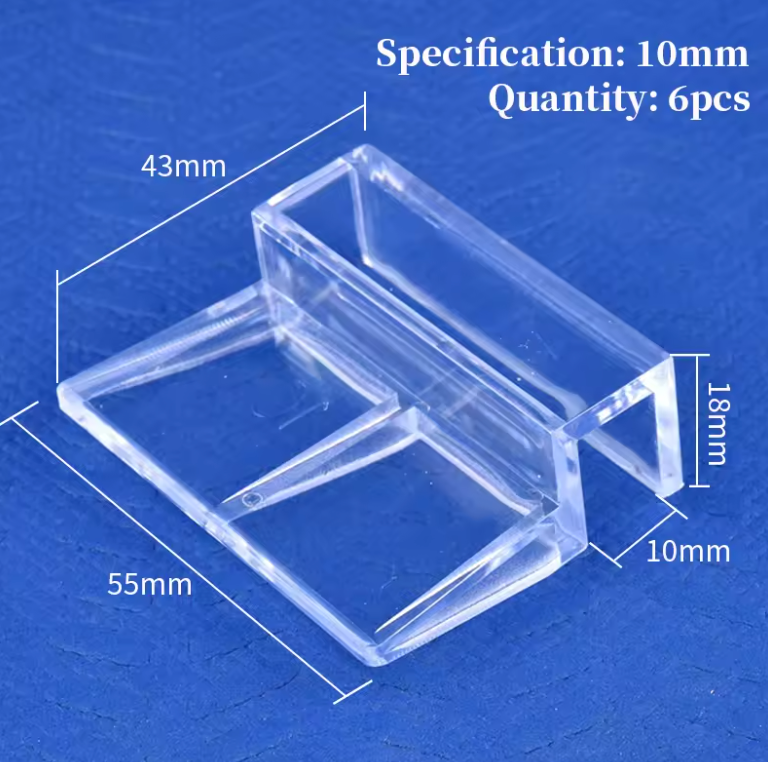 AQUARIUM LID CLAMP ACRYLIC PLASTIC 4/6/8PCS