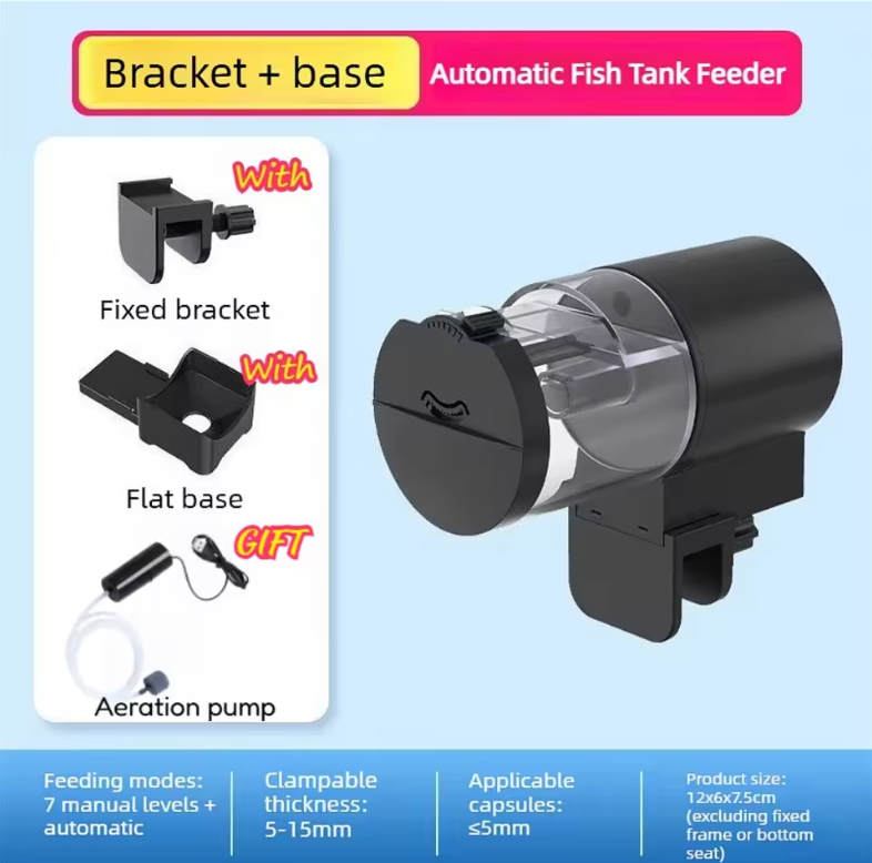 AQUARIUM AUTO FISH FEEDER 12/24H