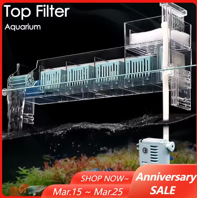 PREMIUM MULTI-BOX AQUARIUM HANG ON BACK FILTER