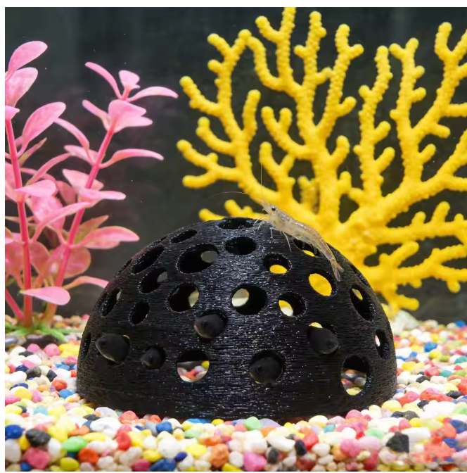 Aquarium resin shrimp cave