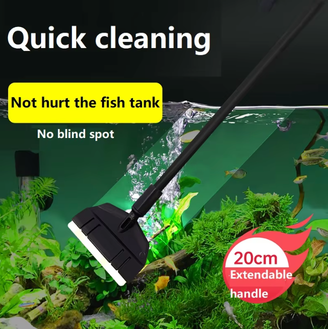 AQUARIUM 2 IN 1 ALGAE SCRAPER AND SUBSTRATE LEVELER