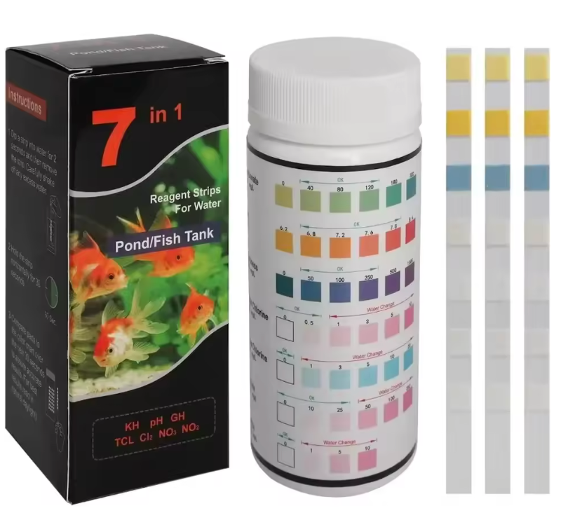 7 IN 1 AQUARIUM TEST STRIPS FRESHWATER