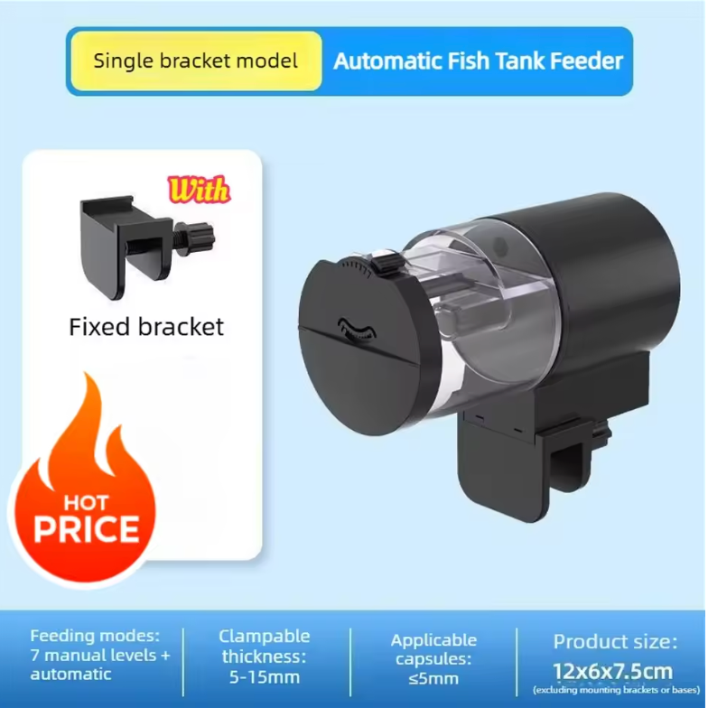 AQUARIUM AUTO FISH FEEDER 12/24H