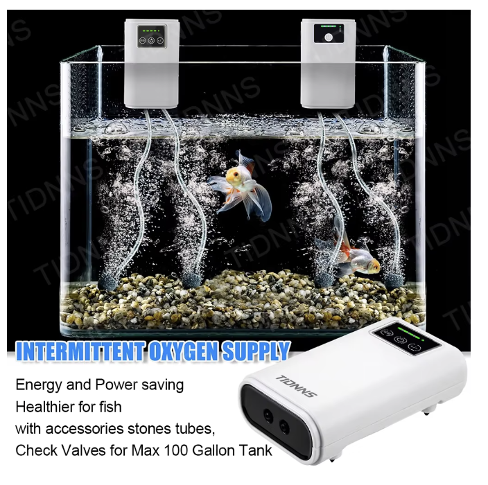 PREMIUM DUAL PORT RECHARGABLE BACKUP MULTIUSE AQUARIUM AIR PUMP